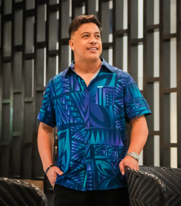 Koko Pacific Premium Elei Shirts s/s Teal Eclipse