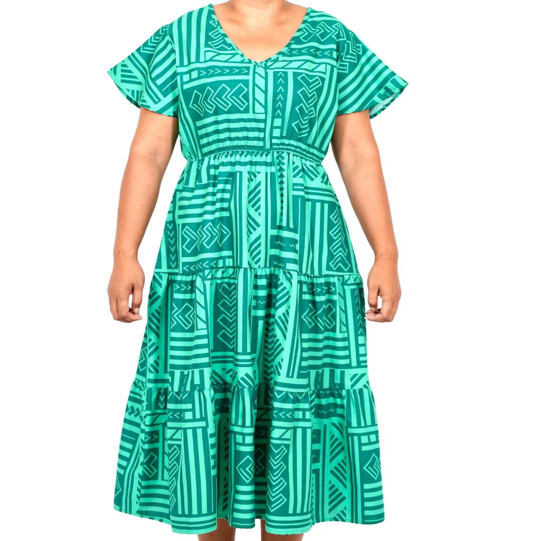 Eveni Pacific Ladies Leilani Dress - Teal Glow