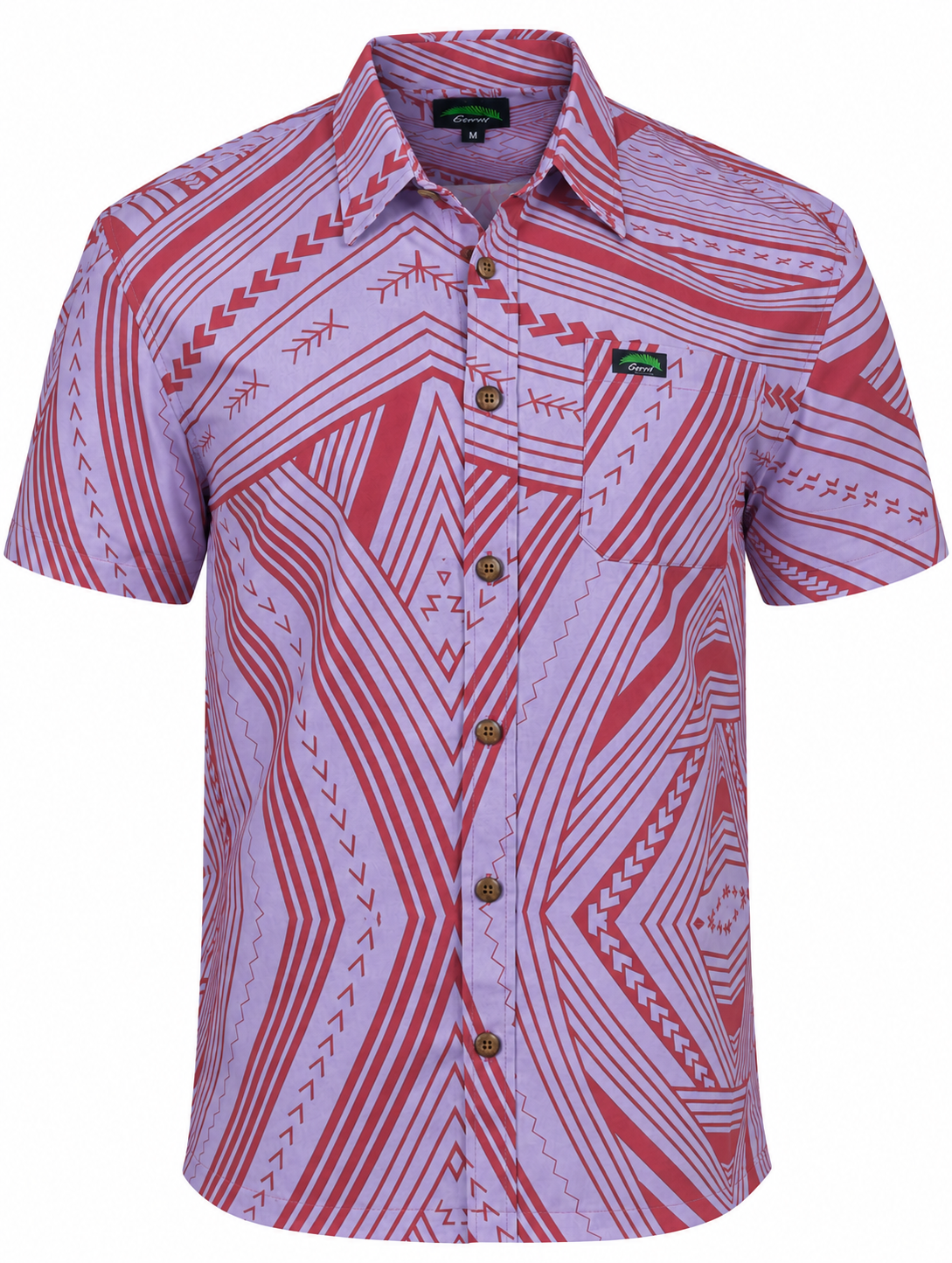 Eveni Pacific Men's Classic Elei Shirt - Sparkle Lilac