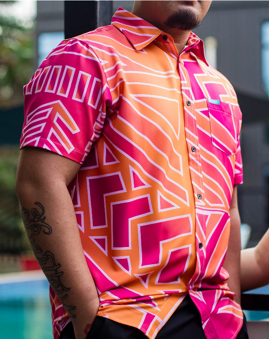 Koko Pacific Premium Elei Shirts s/s Peach Skin