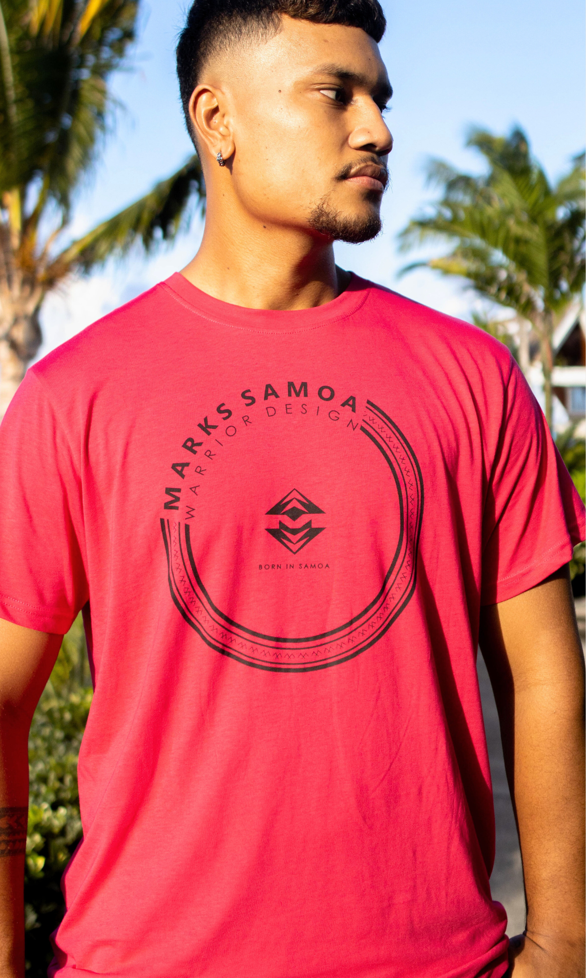 MKS Samoa Casual Tees - Pink