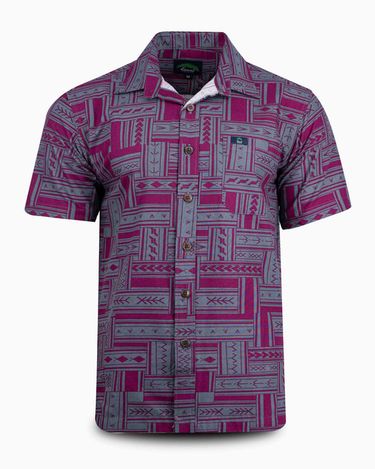 Eveni Pacific Men's Classic Shirt - Moses Maroon