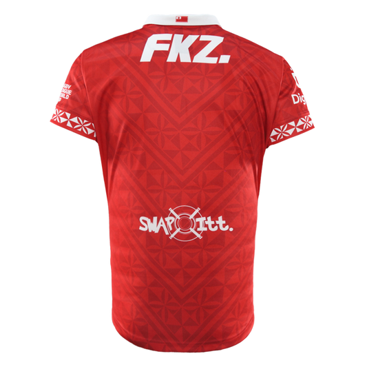 Tonga Rugby League Adults 2026 Replica Home Jersey - Red
