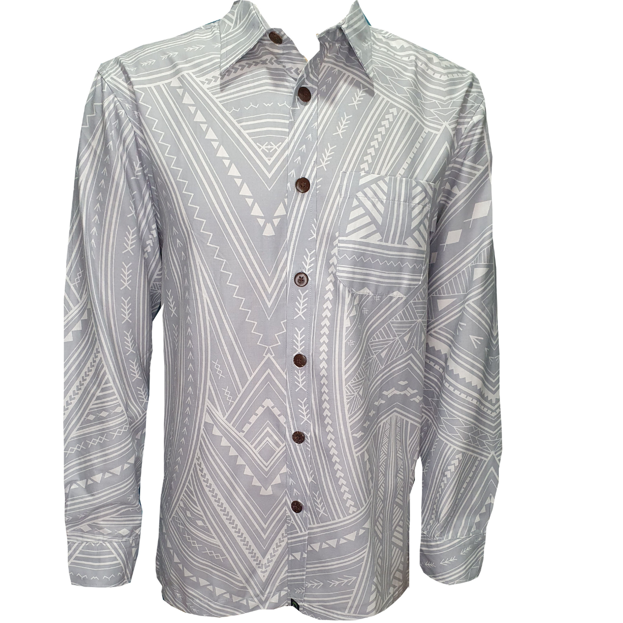 Eveni Pacific Men's Long Sleeve Shirt (Tan Skin)