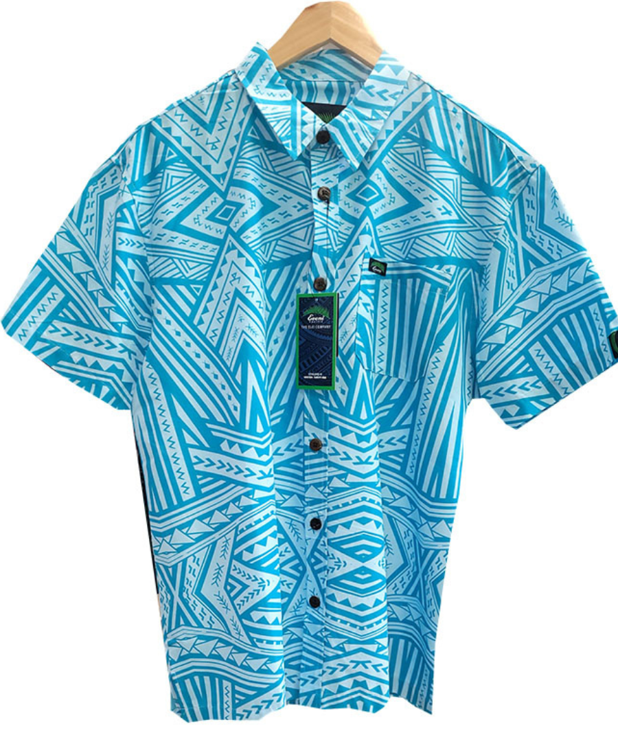 EVENI PACIFIC MENS CLASSIC SHIRT SS - VANU TEAL