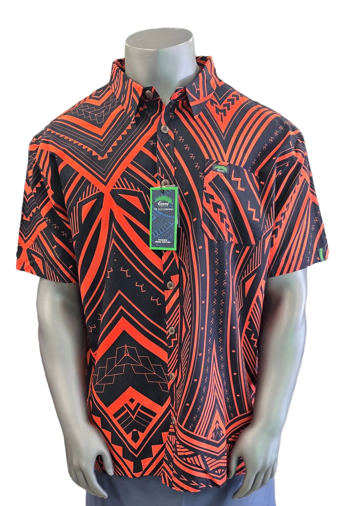 Eveni Pacific Men's Classic Elei Shirt - Red Card