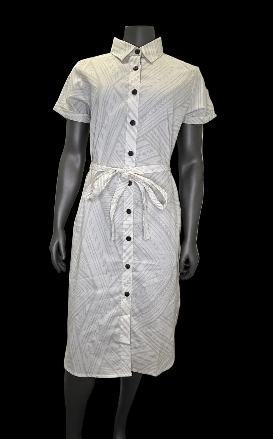 Eveni Pacific Ladies Emma Shirt Dress - Freddie White
