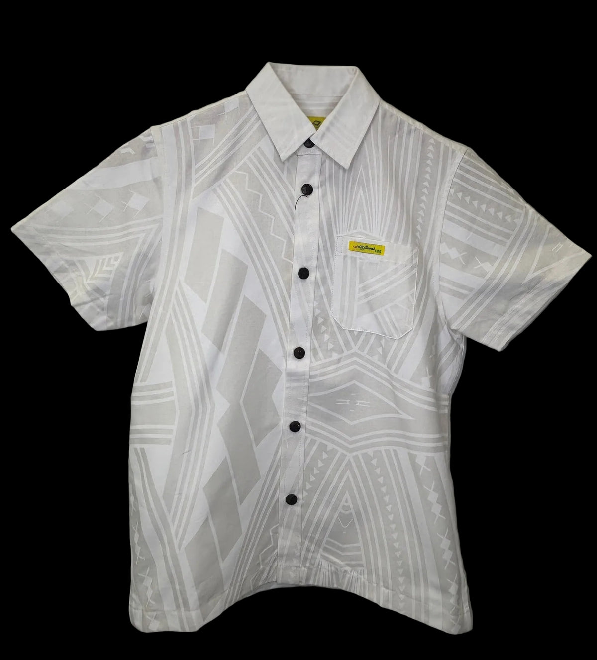 Eveni Pacific Boys Classic Elei Shirt - Isaiah White