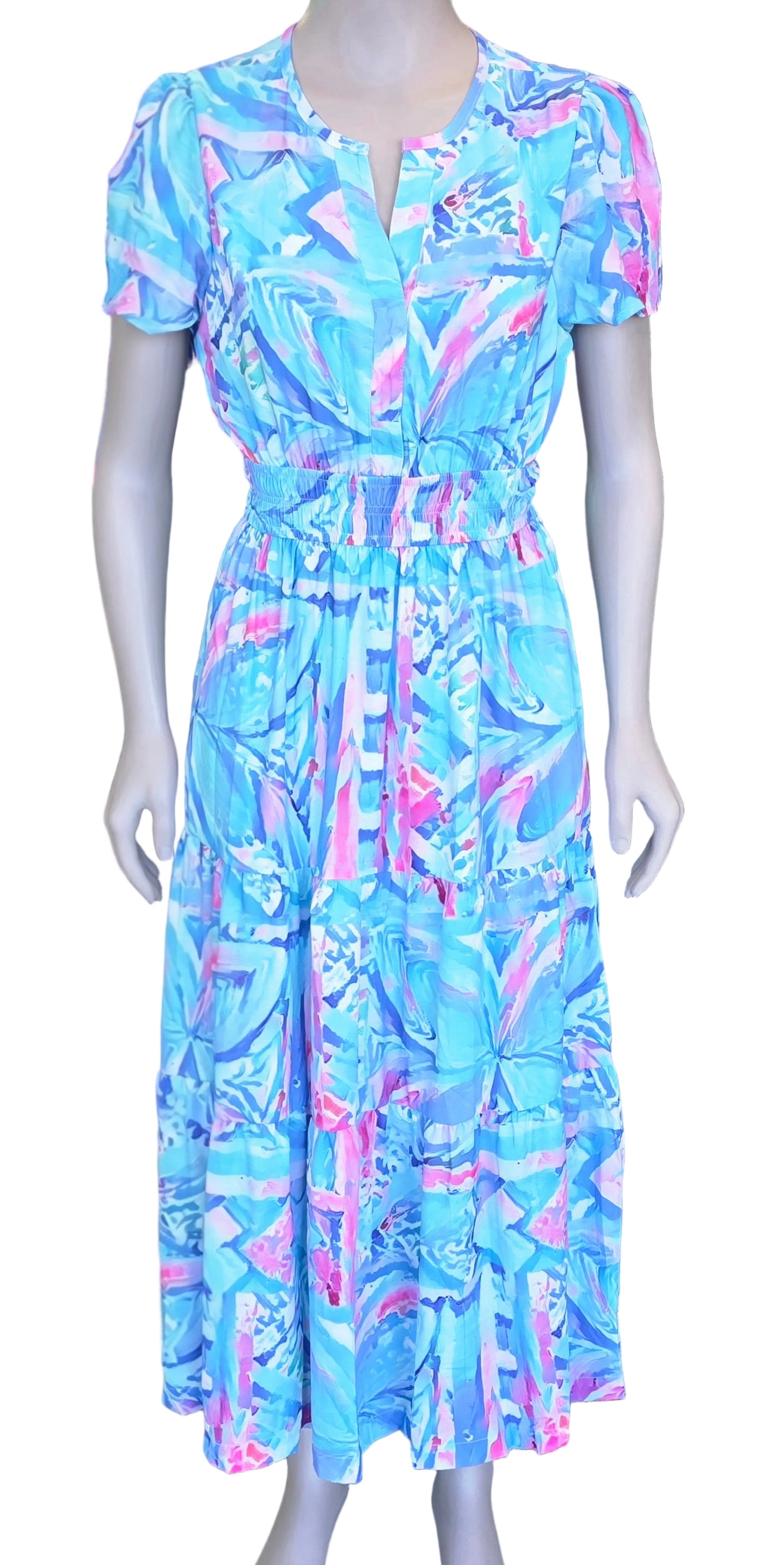 Koko Pacific Ladies Lisi Dress - Wildflower Blue