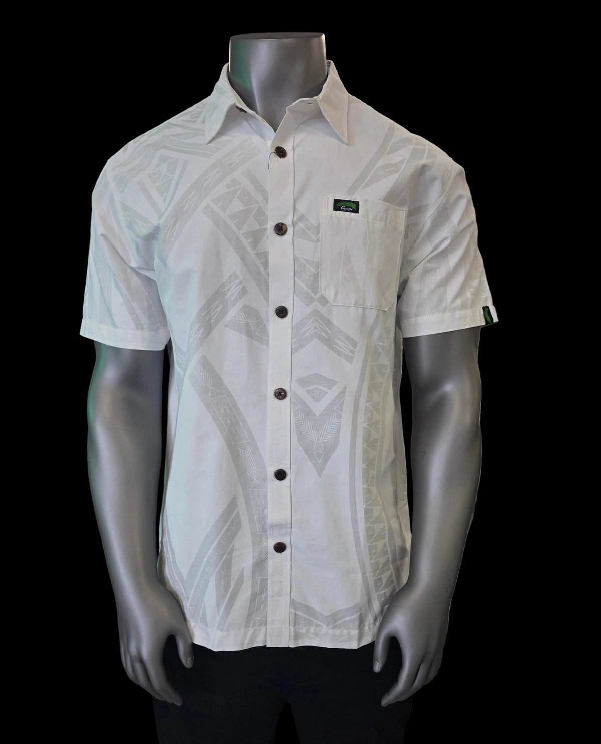 Eveni Pacific Men's Classic Elei Shirt - Frank White