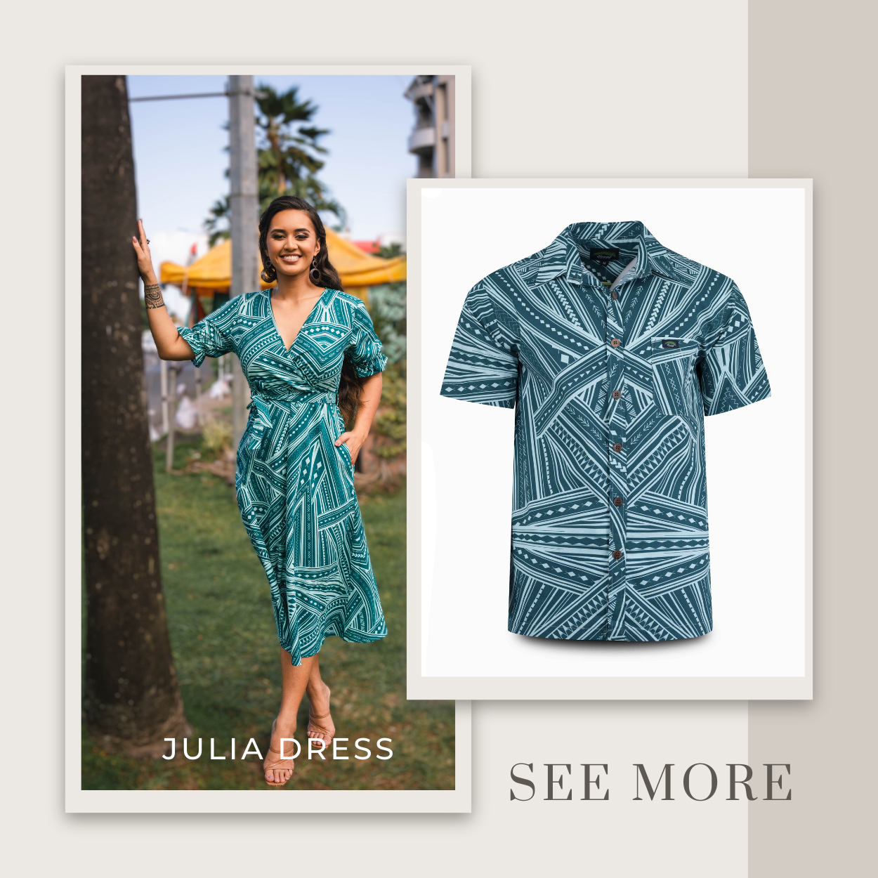 Matching Julia Dress & Men's Shirt