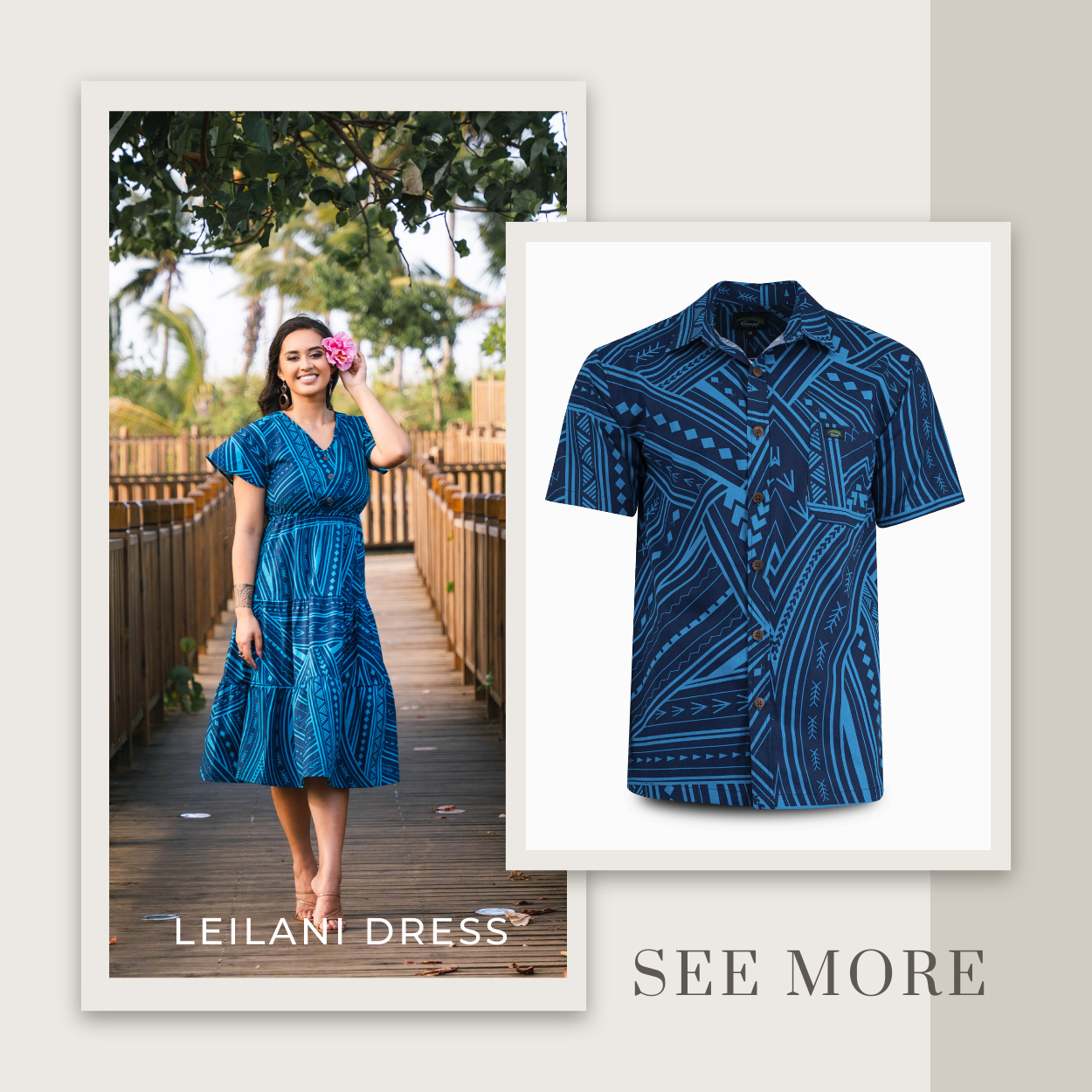 Matching Leilani Dress & Men's Shirt