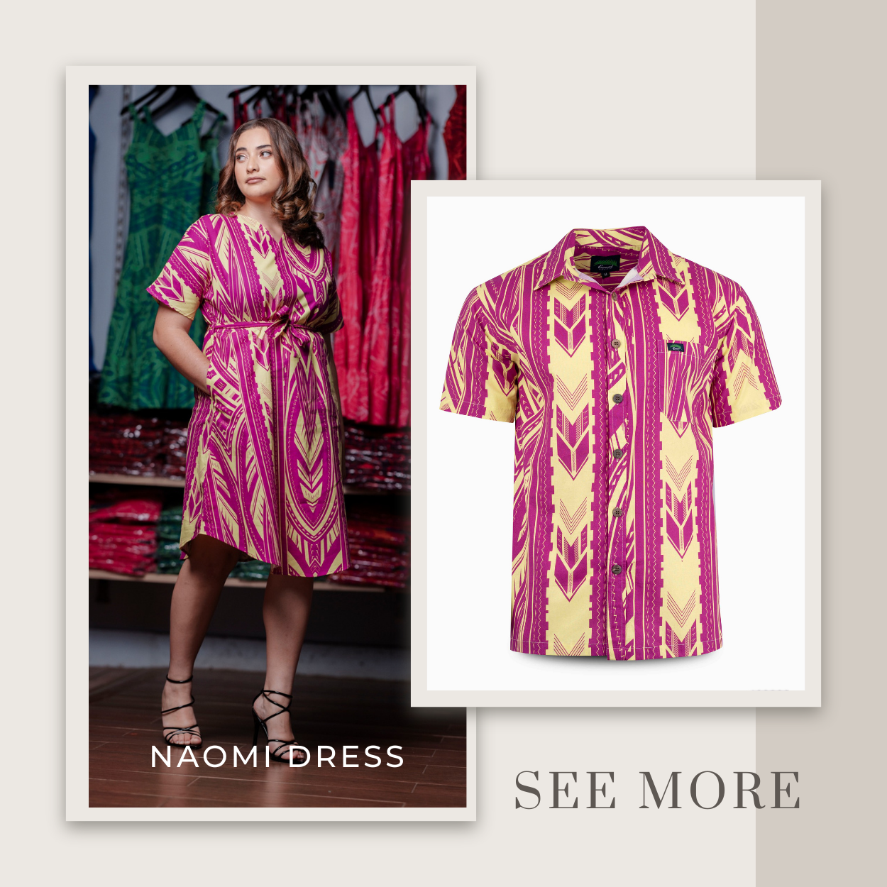 Matching Naomi Dress & Men's Shirt