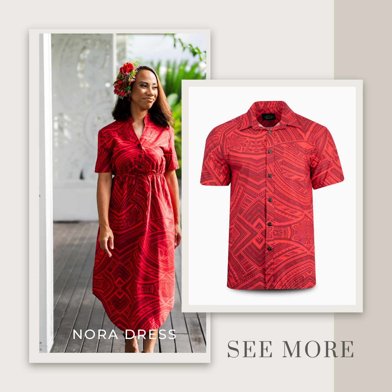 Matching Nora Dress & Men's Shirt