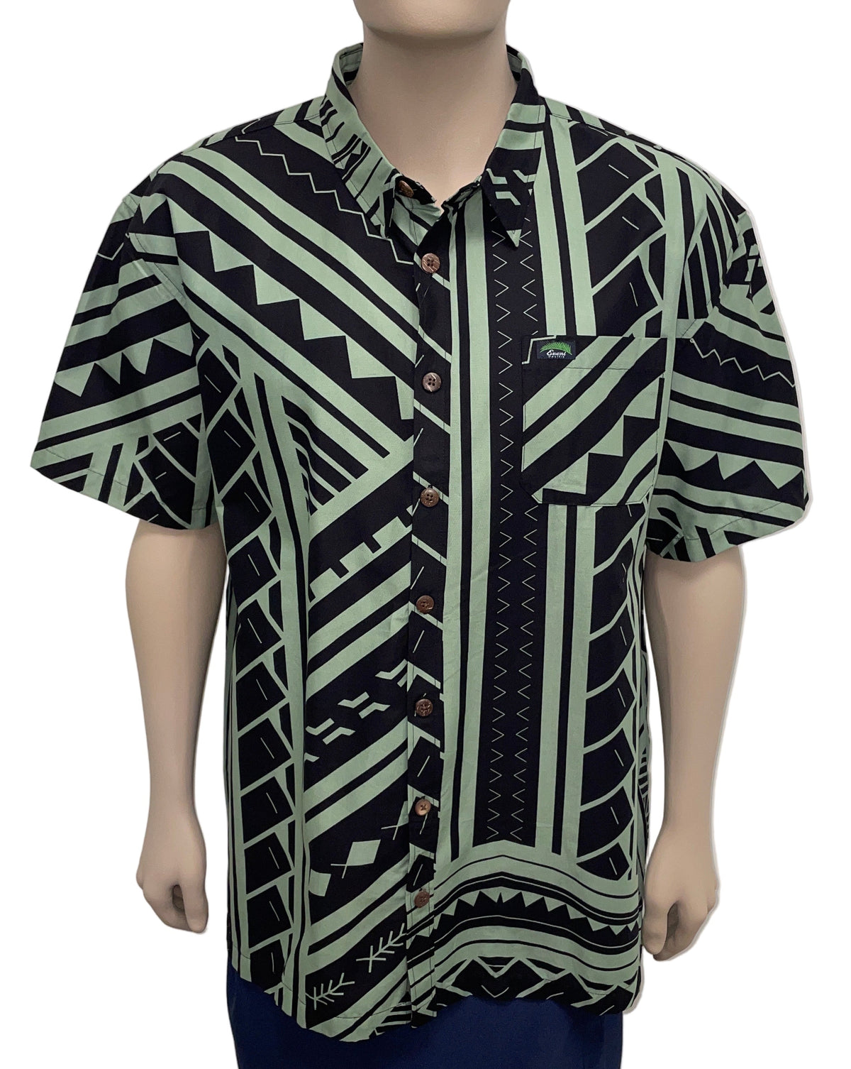 Eveni Pacific Men's Classic Elei Shirt Mogul Black