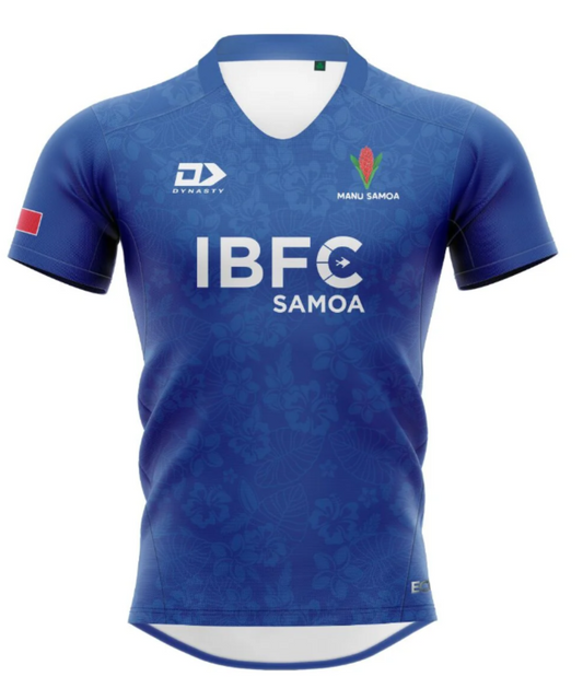 Manu Samoa Men's Replica Home Jersey Royal