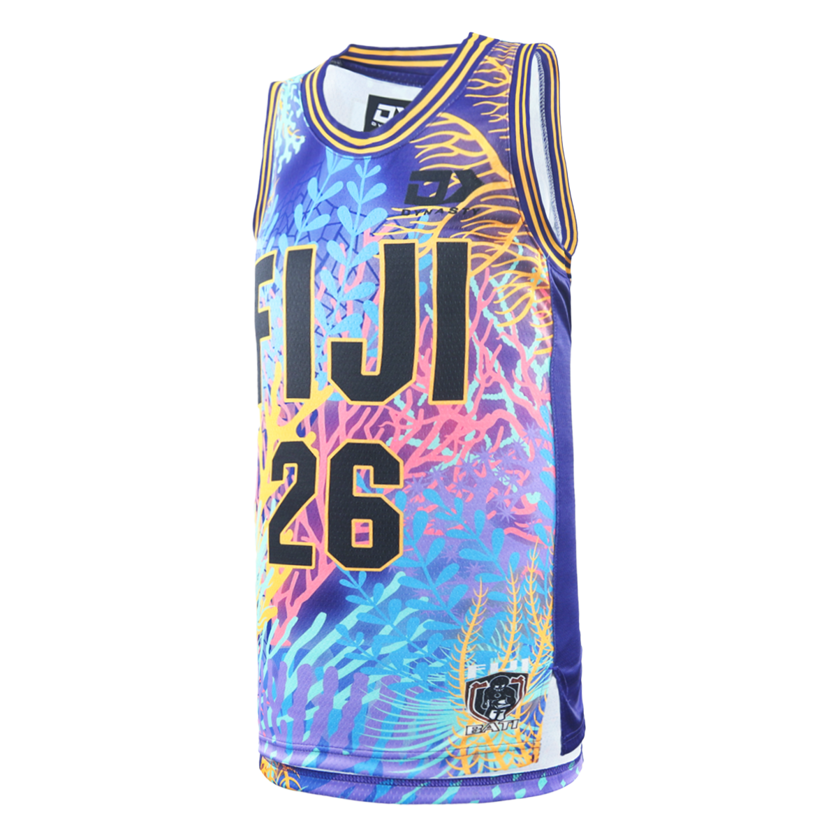 Fiji Bati Rugby League Adults Basketball Singlet - Purple