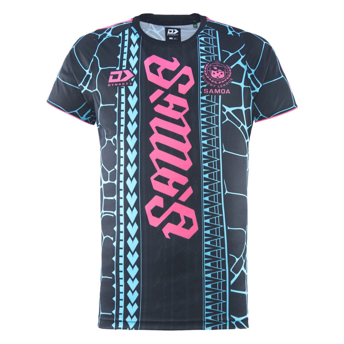 Toa Samoa Rugby League Adults Captains Run Tee - Black