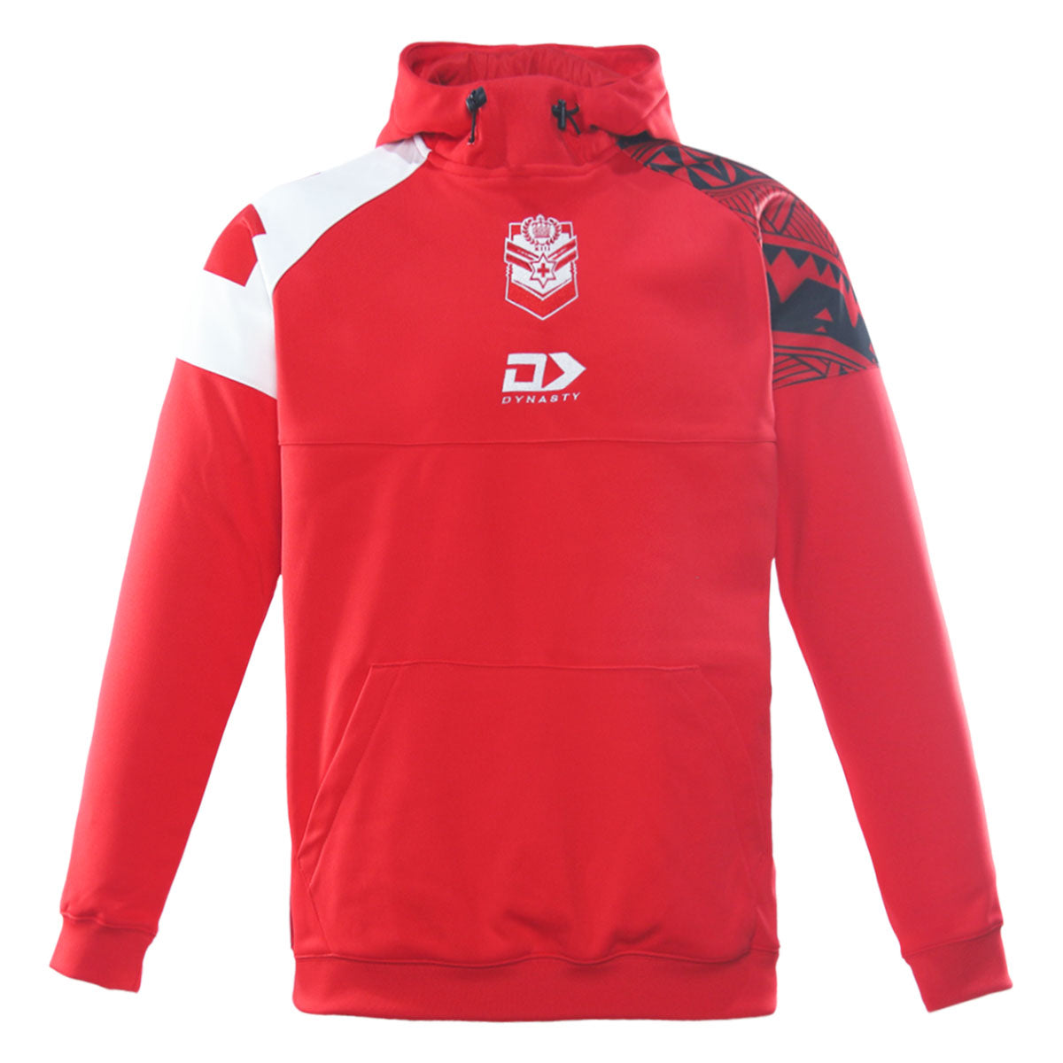 Tonga RL Adults 1/4 Zip Performance Hoodie - Red