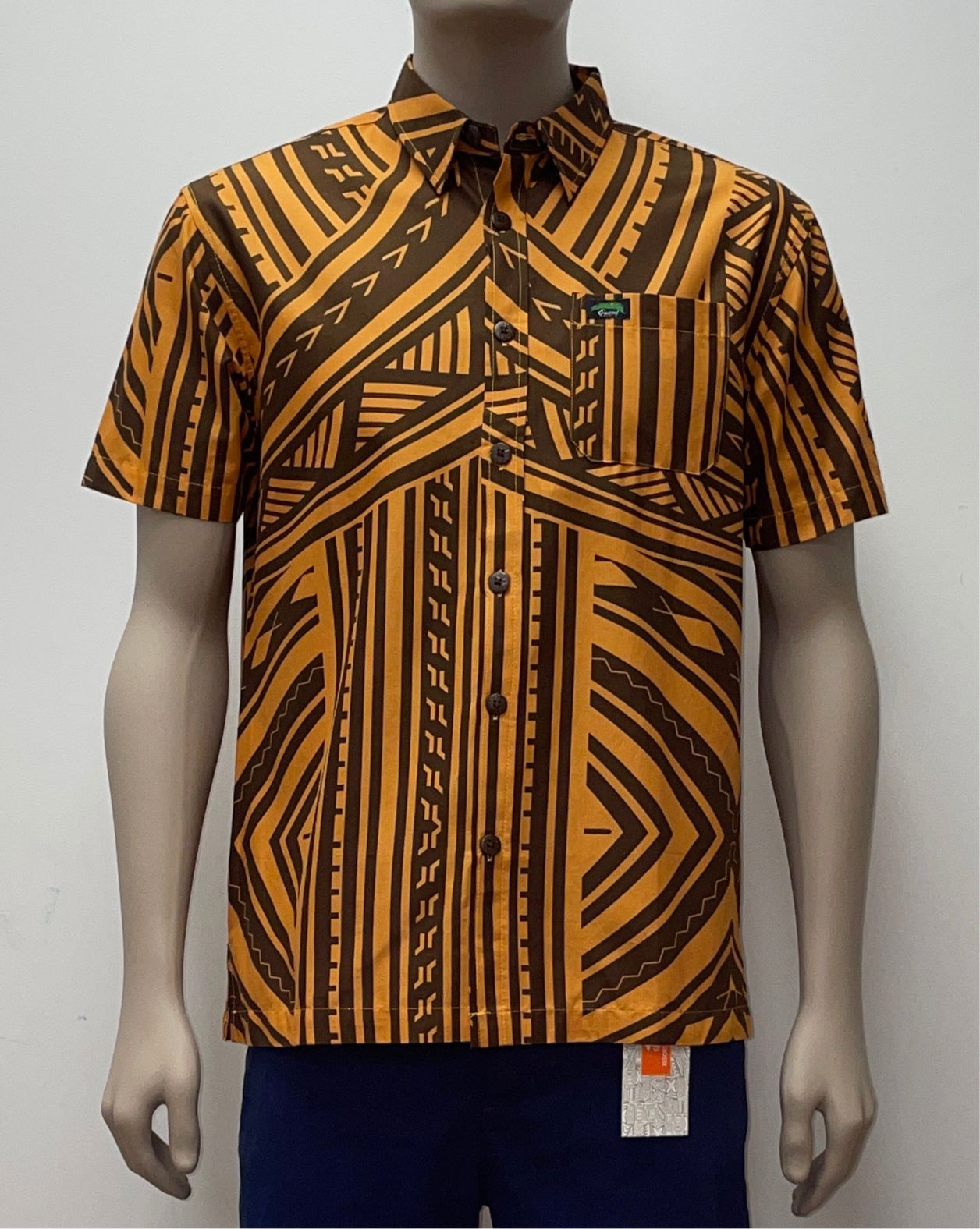 Eveni Pacific Men's Classic Elei Shirt - Stevenson Cocoa
