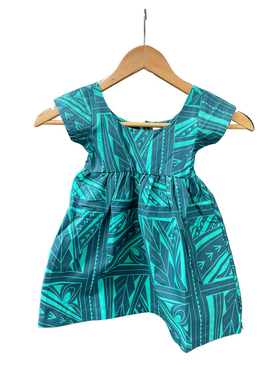 Eveni Kids Girls Midi Dress Cruise Teal