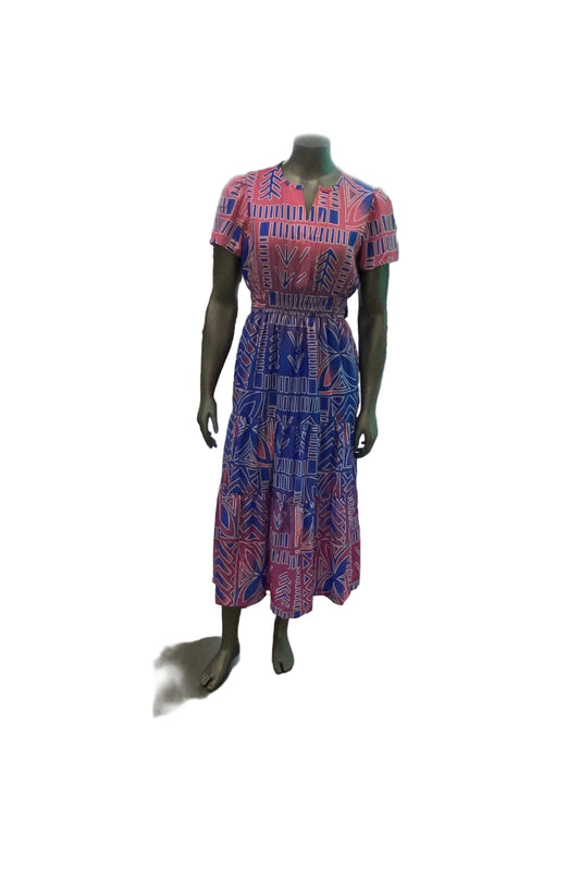 Koko Pacific Ladies Dress Palm Shadow