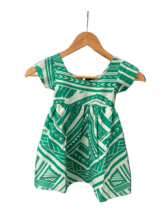 Eveni Kids Girls Midi Dress Maui Green