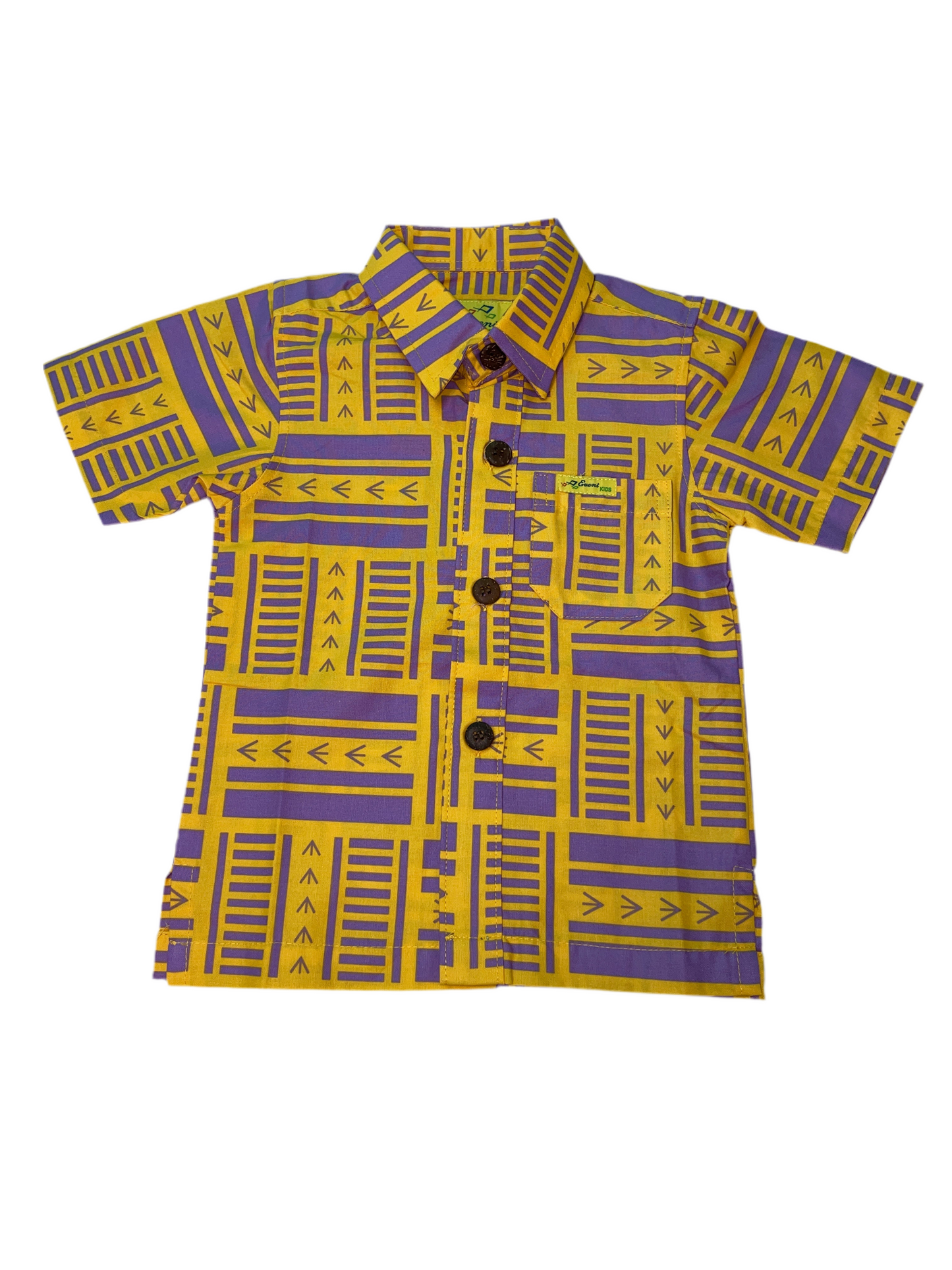 Eveni Pacific Boys Classic Elei Shirt - Harmony Citrus