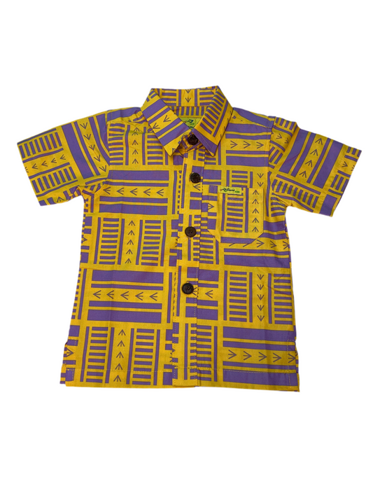 Eveni Pacific Boys Classic Elei Shirt - Harmony Citrus
