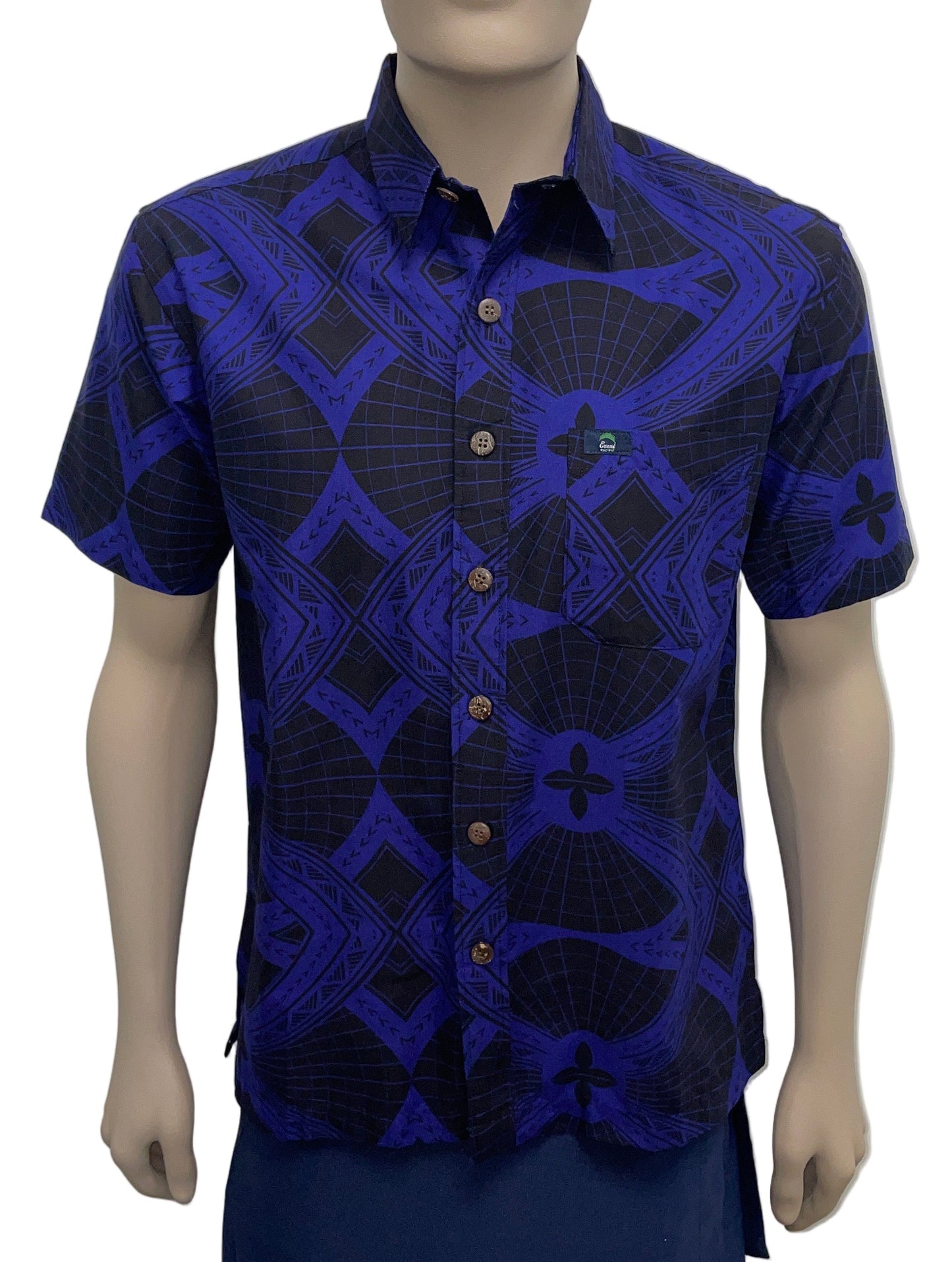 Eveni Pacific Men's Classic Elei Shirt - Pisa Navy