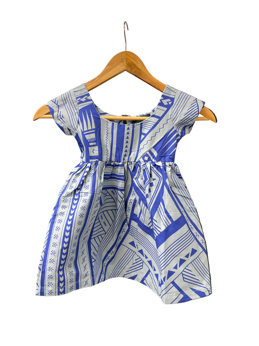 Eveni Kids Girls Midi Dress Island Blue