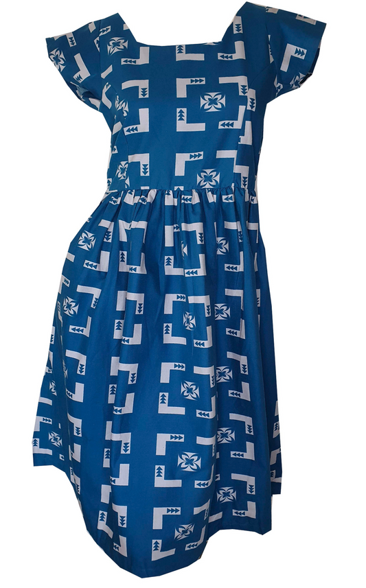 Eveni Pacific Ladies Midi Dress - Atlantic Blue