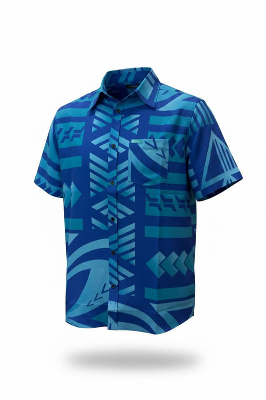 Koko Pacific Premium Elei Shirts s/s Aurora Teal