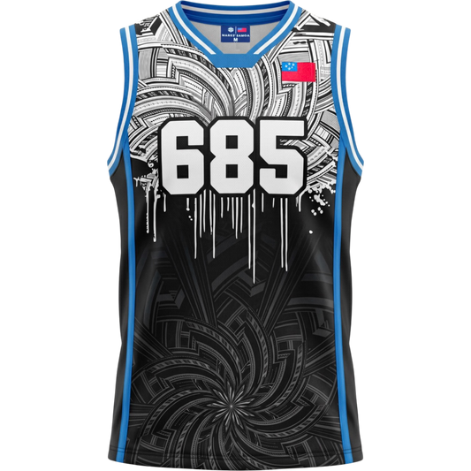 MKS Men's Basketball Jersey 13 Midnight Charcoal