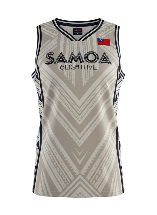 MKS Men's Basketball Jersey 12 Arctic White
