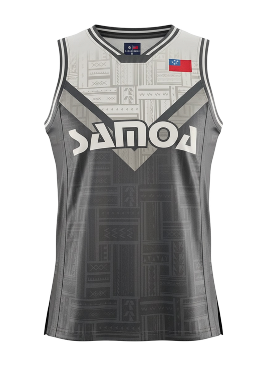 MKS Men's Basketball Jersey 17 Acid Charcoal