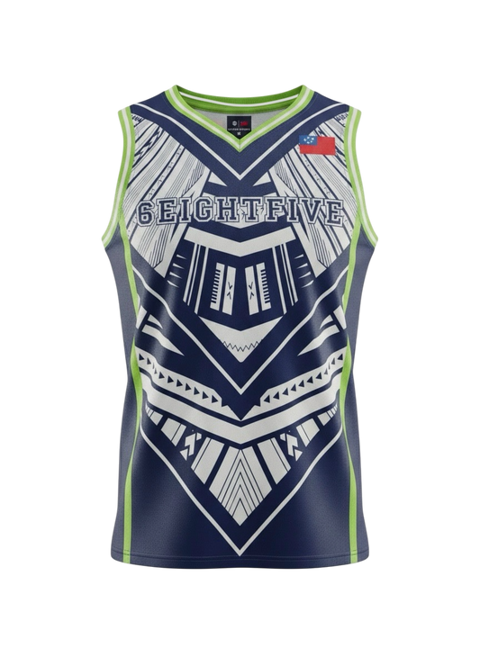 MKS Men's Basketball Jersey 22 Royal Heat