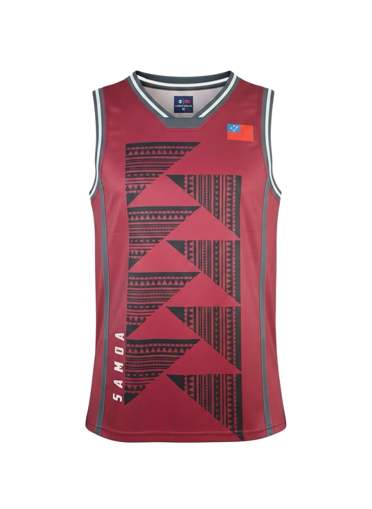MKS Men's Basketball Jersey 8 Dynasty Maroon