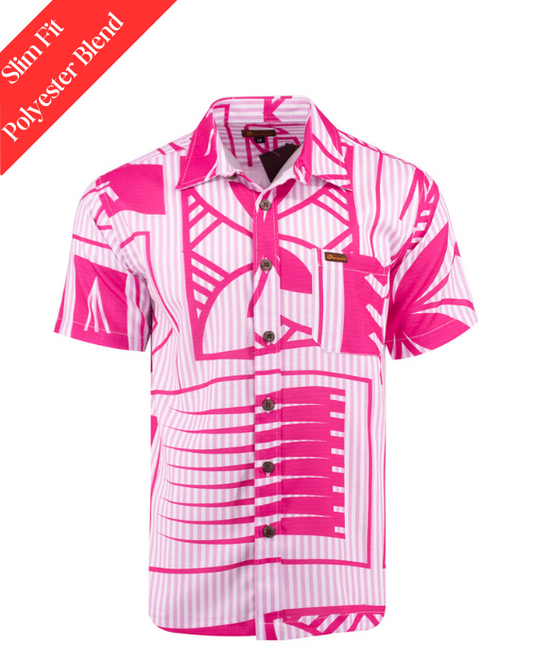 Koko Pacific Premium Short Sleeve Shirt - Candy Stripe