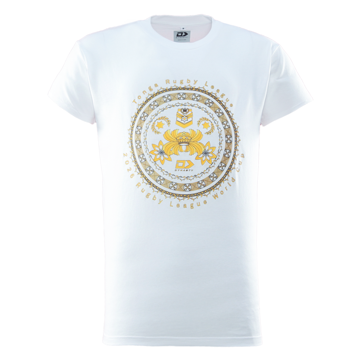 Tonga Rugby League Adults Graphic Tee - Gold