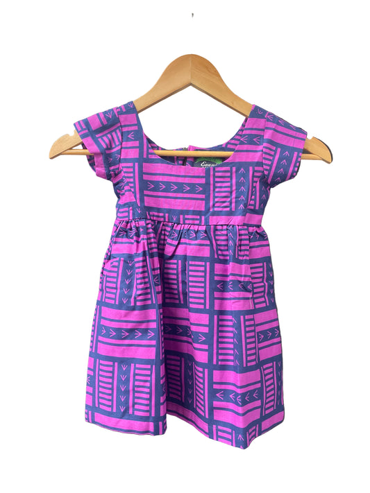 Eveni Kids Girls Midi Dress Music Purple