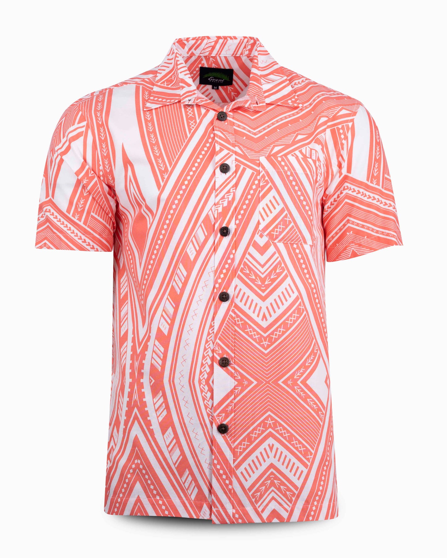 Eveni Pacific Men's Classic Shirt - Shaka Peach