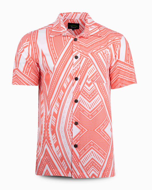 Eveni Pacific Men's Classic Shirt - Shaka Peach