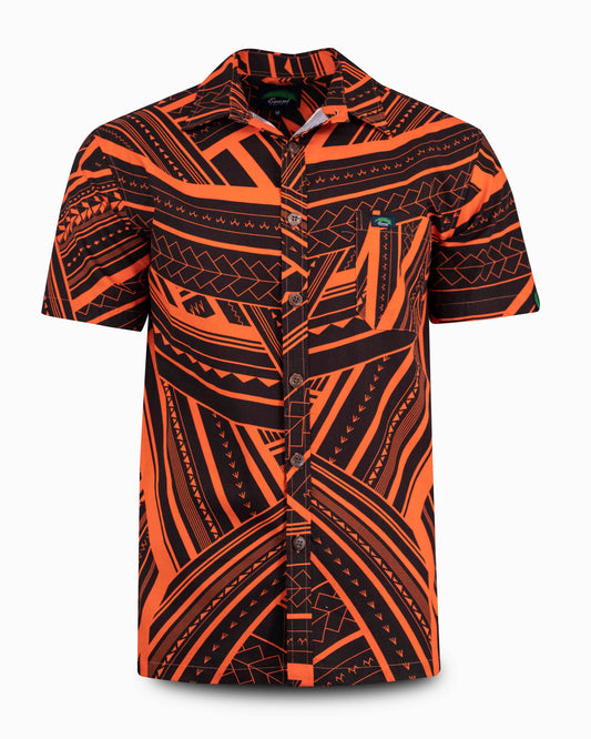 Eveni Pacific Men's Classic Shirt - Marmalade Orange