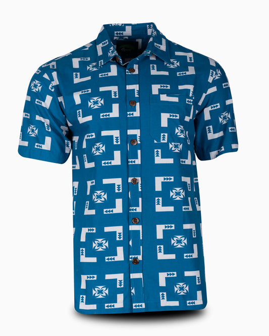 Eveni Pacific Men's Classic Shirt - Atlantic Blue