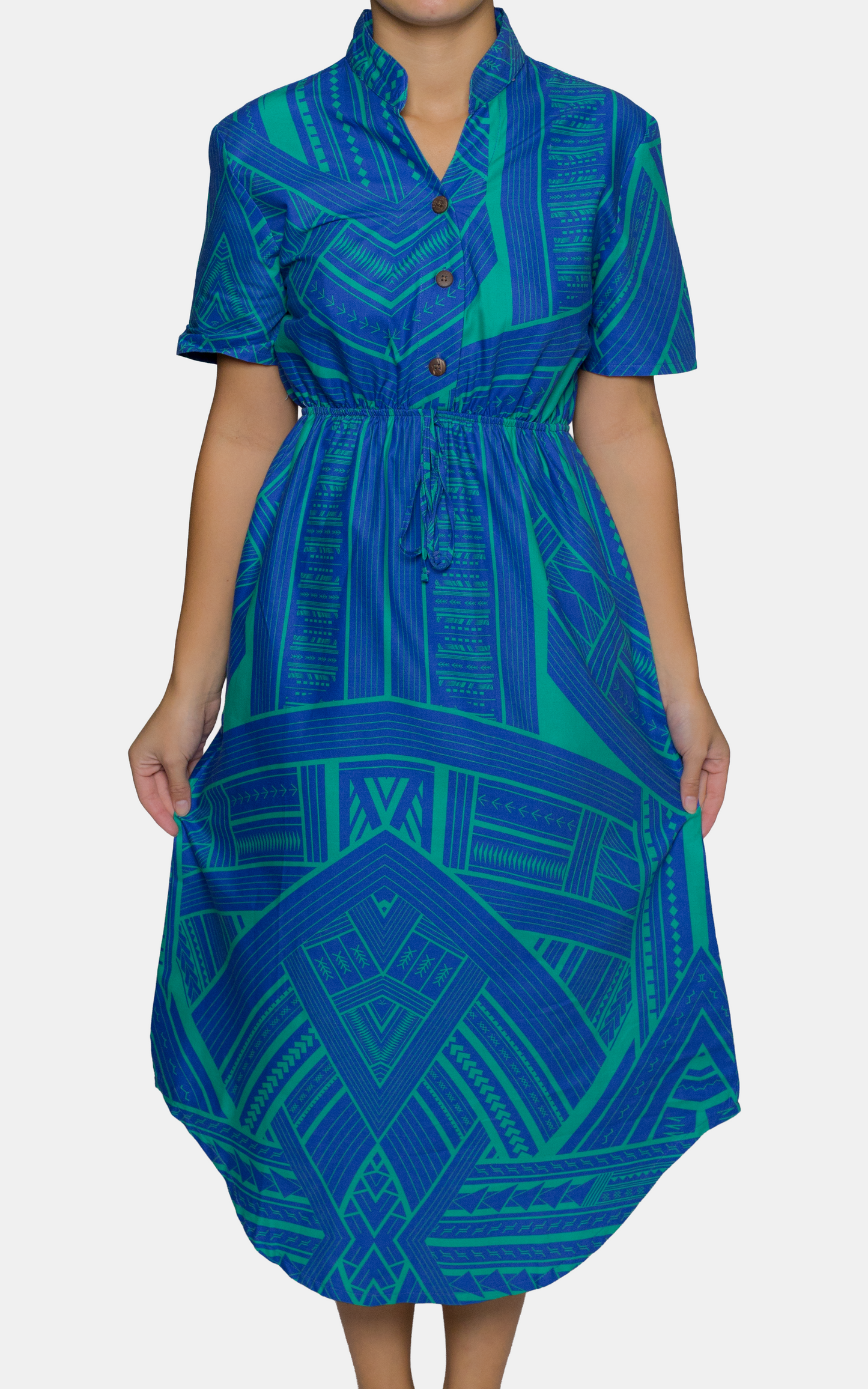 EP LADIES NORA DRESS PRUSSIAN BLUE