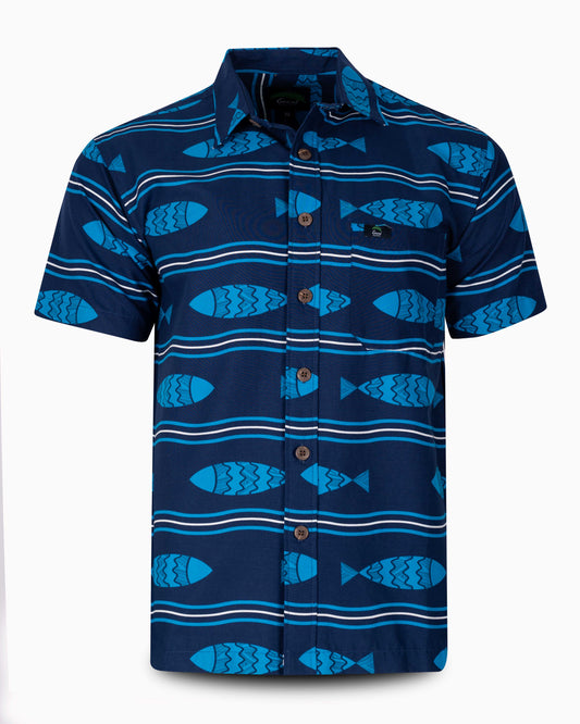 EP MN ELEI SHIRT S/S MARINE BETTA