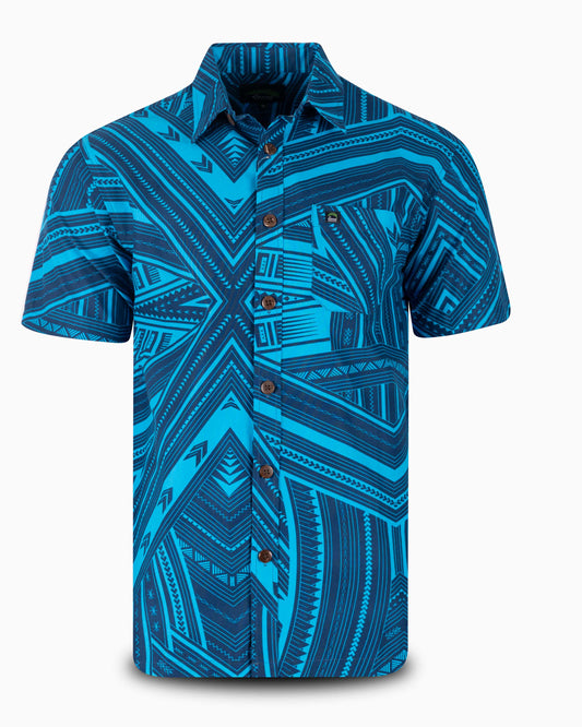 EP MN ELEI SHIRT S/S SAPPHIRE BLUE