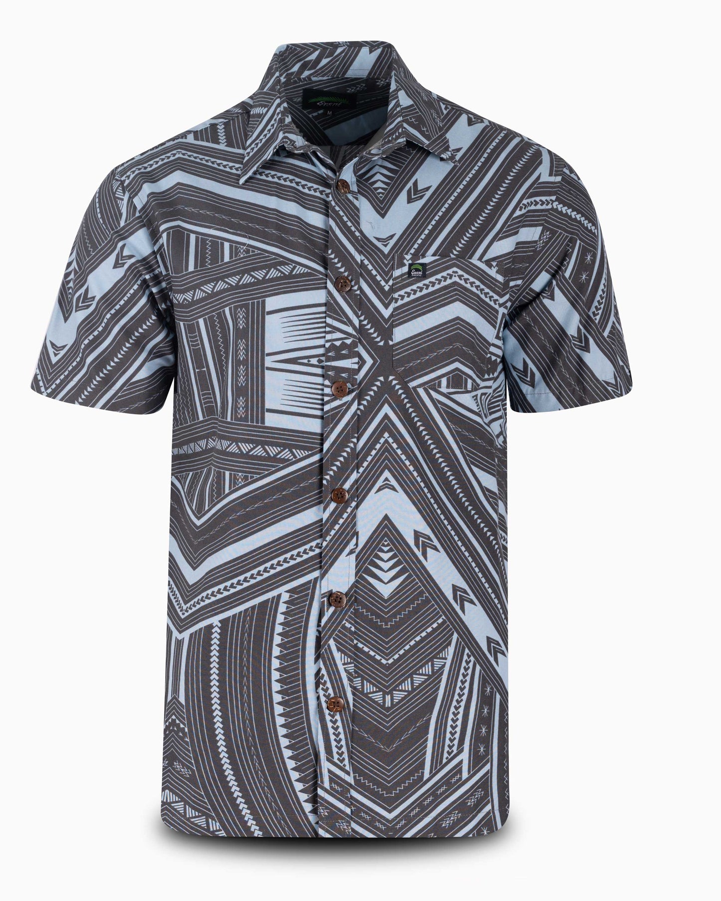 EP MN ELEI SHIRT S/S SIENNA CHARCOAL
