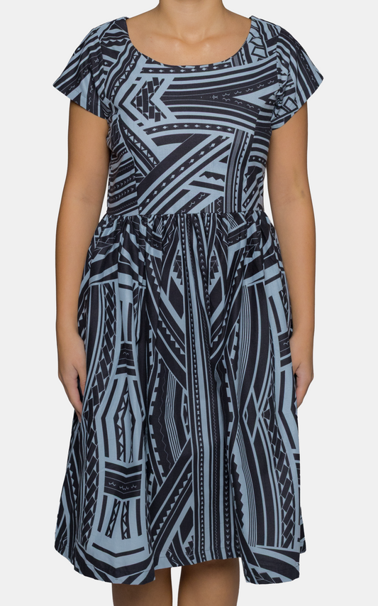 EP LADIES MIDI DRESS RAVEN BLACK